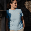Women's Hemp Cotton Tee - Sky Blue