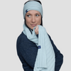 Hemprino™ Rib-knit scarf - Mist