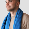 Hemprino™ Chunky Knit Scarf - Rakaia Blue