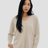 Hemprino™ Women's V-Neck - Natural