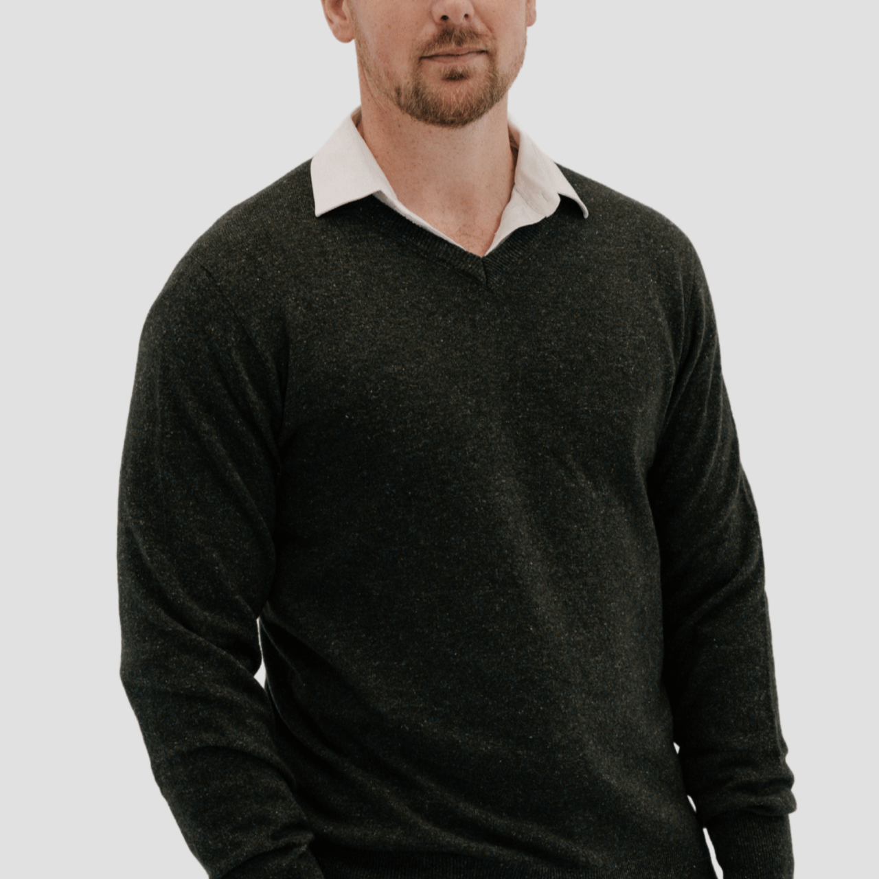 Hemprino™ Classic V - Neck M - Charcoal - Hemprino