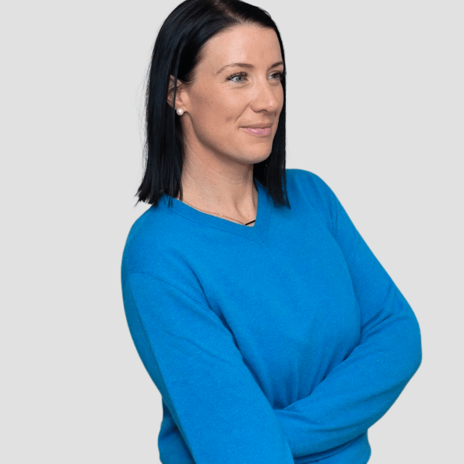 Classic V - neck W - Rakaia Blue - Hemprino