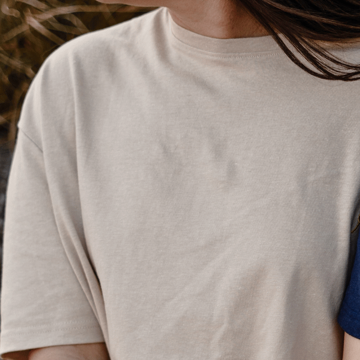 Unisex Hemp Cotton Tee W - Fawn - Hemprino