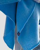 Blue merino poncho