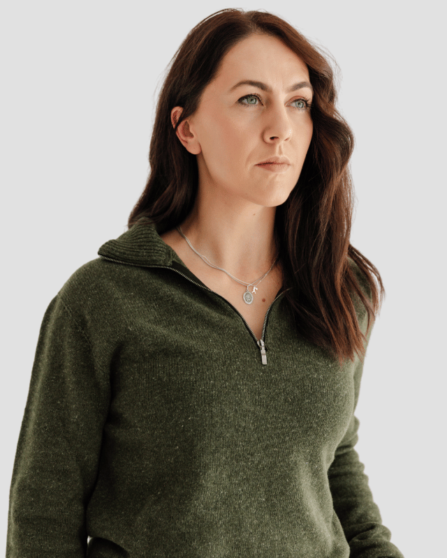 Quarter - Zip W - Kea Green - Hemprino