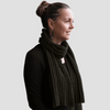 Rib-knit scarf - Charcoal