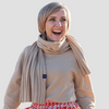 Rib-knit scarf - Tussock