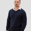 Hemprino™ Classic V-neck - Navy