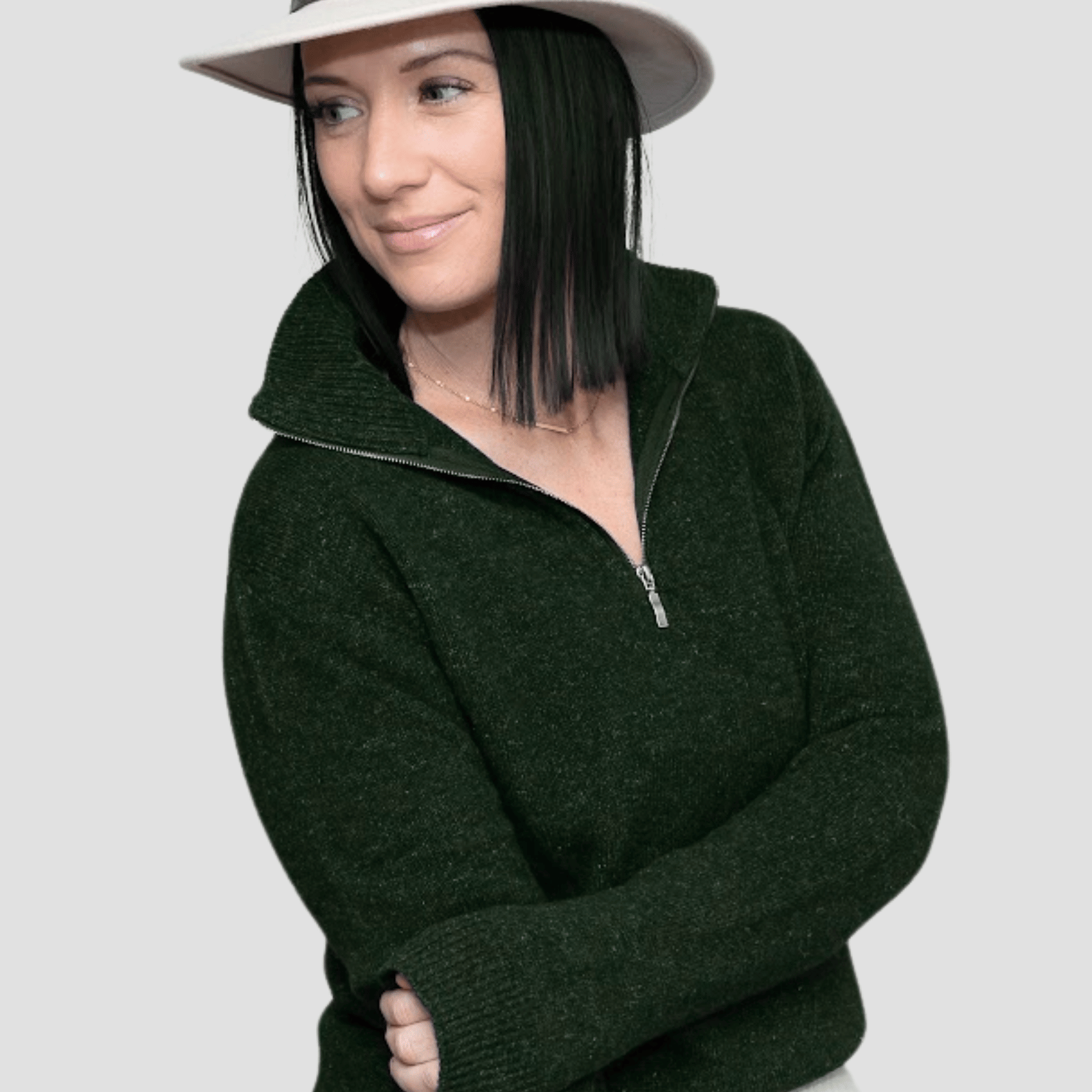 Hemprino™ Quarter-Zip - Kea Green
