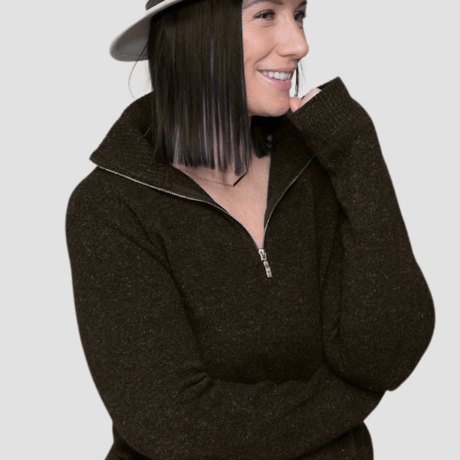 Hemprino™ Quarter-Zip - Charcoal