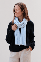 Chunky Knit Scarf - Mist (Seconds) - Hemprino