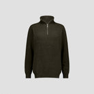 Men's Merino & Hemp Quarter-Zip Sweater - Charcoal - Hemprino