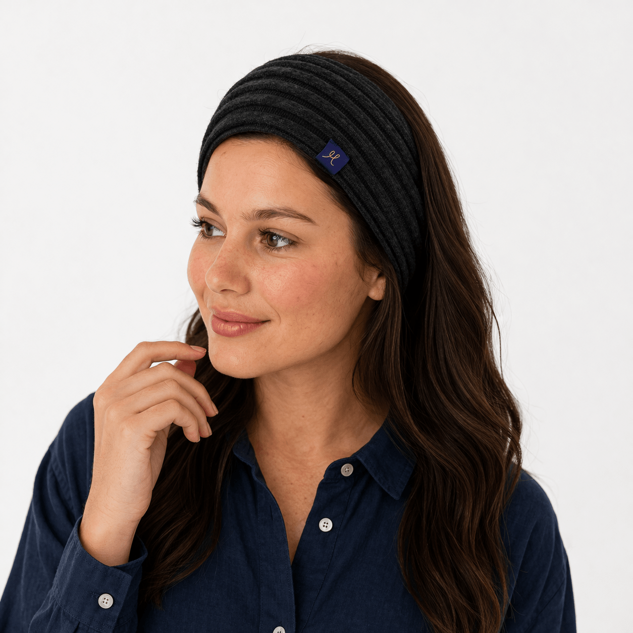 Merino & Hemp Headband - Charcoal - Hemprino