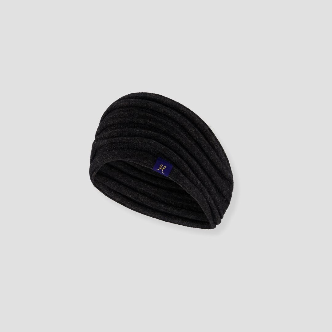 Merino & Hemp Headband - Charcoal - Hemprino