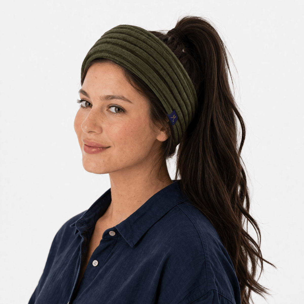Merino & Hemp Headband - Kea Green - Hemprino