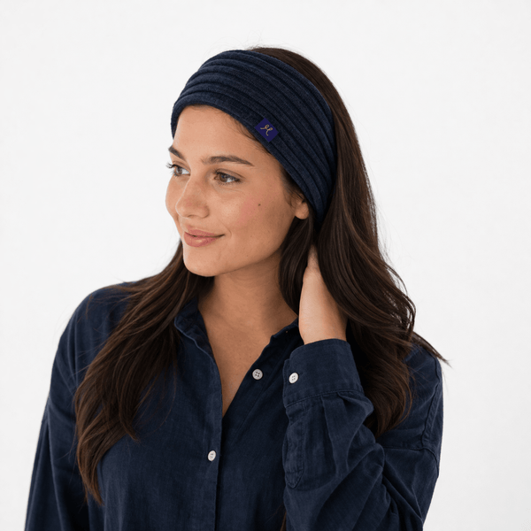 Merino & Hemp Headband - Navy (Seconds) - Hemprino