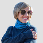 Merino & Hemp Neckwarmer - Rakaia Blue (Seconds) - Hemprino