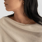 Merino & Hemp Wrap Poncho - Natural - Hemprino
