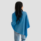 Merino & Hemp Wrap Poncho - Rakaia Blue - Hemprino