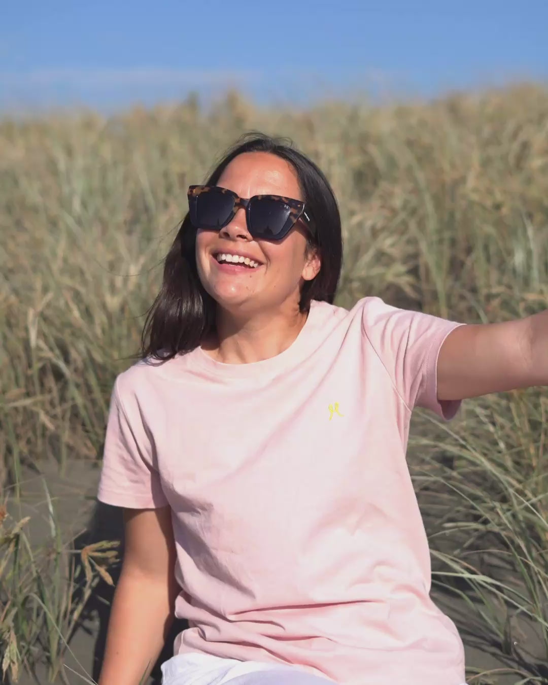 Womens Hemp Tshirt = Pink