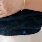 Women's Merino & Hemp Knit Tee - Navy - Hemprino