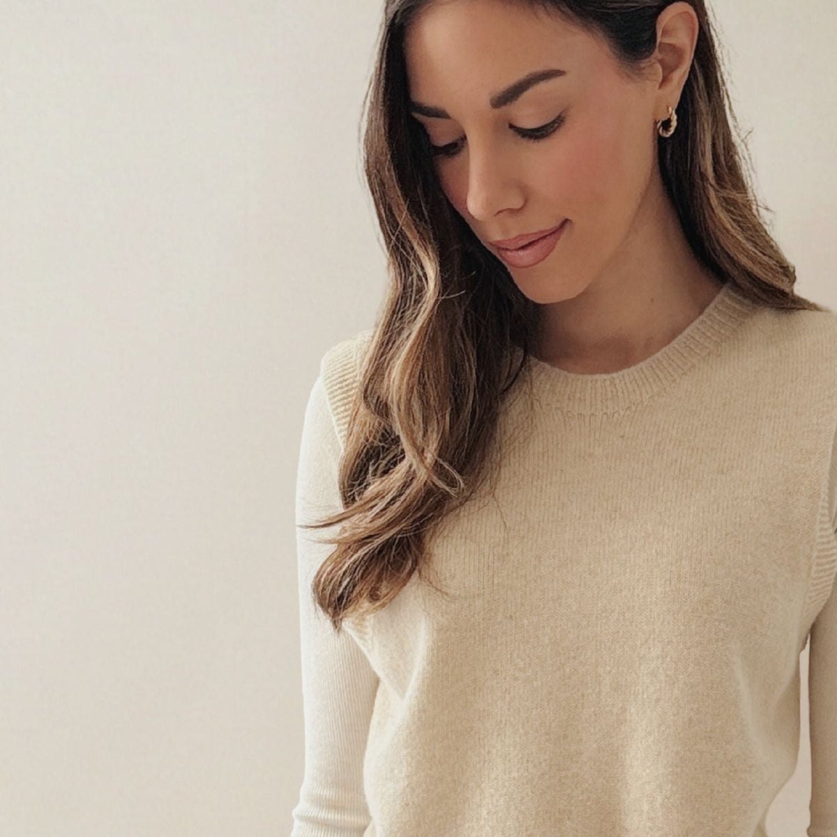 Women's Merino & Hemp Vest - Natural - Hemprino